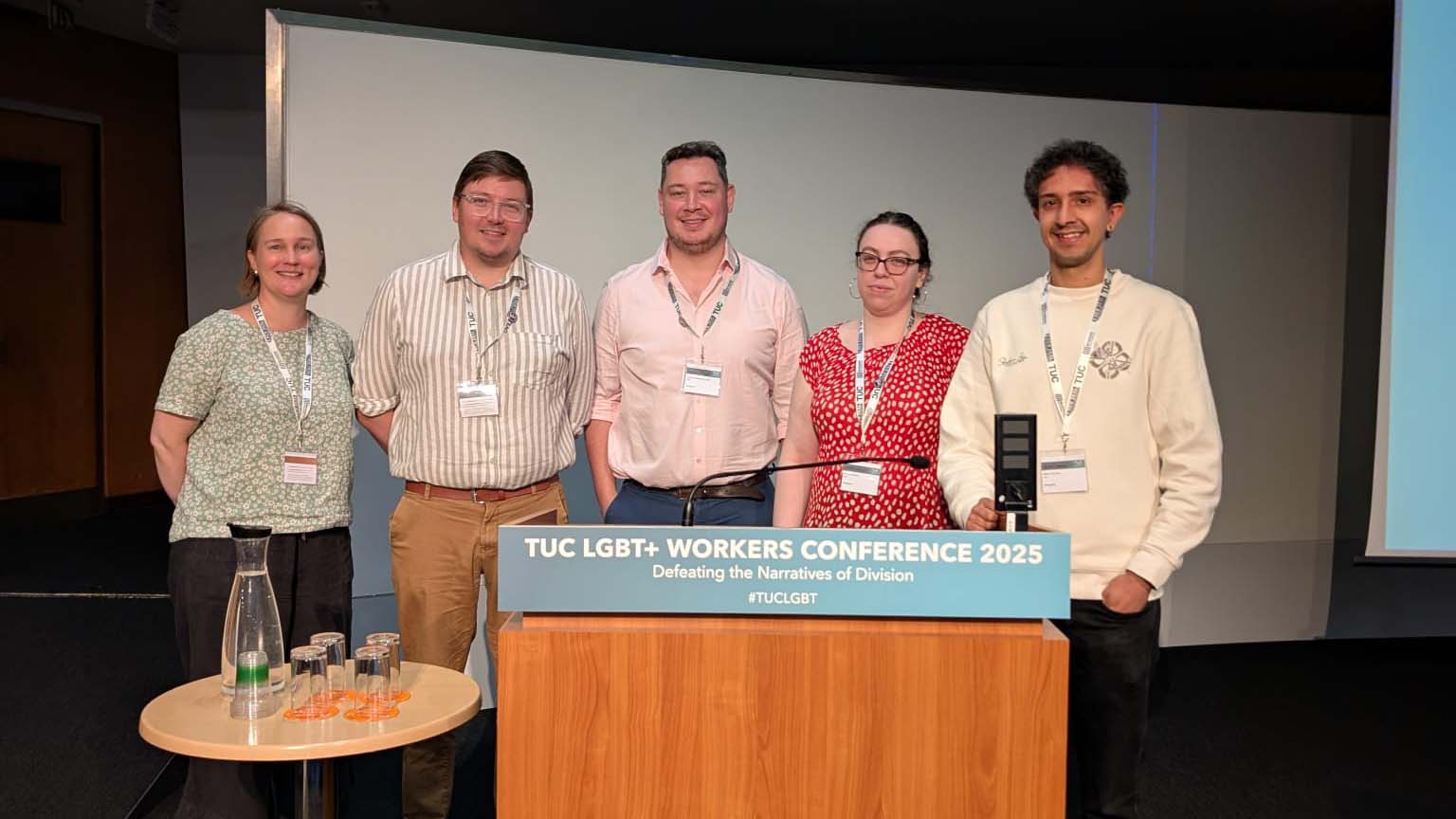 Part of the FDA delegation to TUC LGBT+ Conference